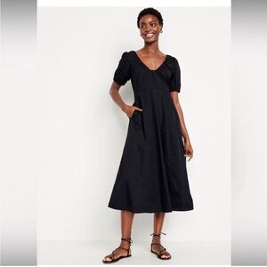 Old Navy Black Midi Dress